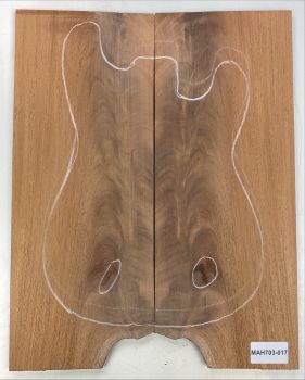 Top Billet Mahagony Swietenia, Crotch 11mm - Unique piece #017